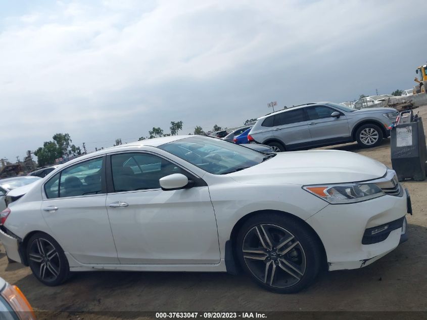 2017 HONDA ACCORD SEDAN SPORT - 1HGCR2F52HA308442