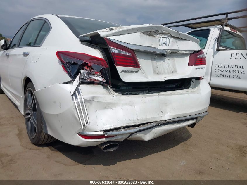 2017 HONDA ACCORD SEDAN SPORT - 1HGCR2F52HA308442