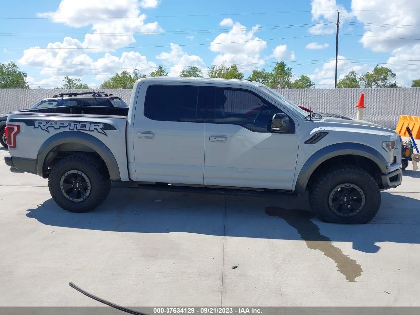 2017 FORD F-150 RAPTOR - 1FTFW1RGXHFA25625