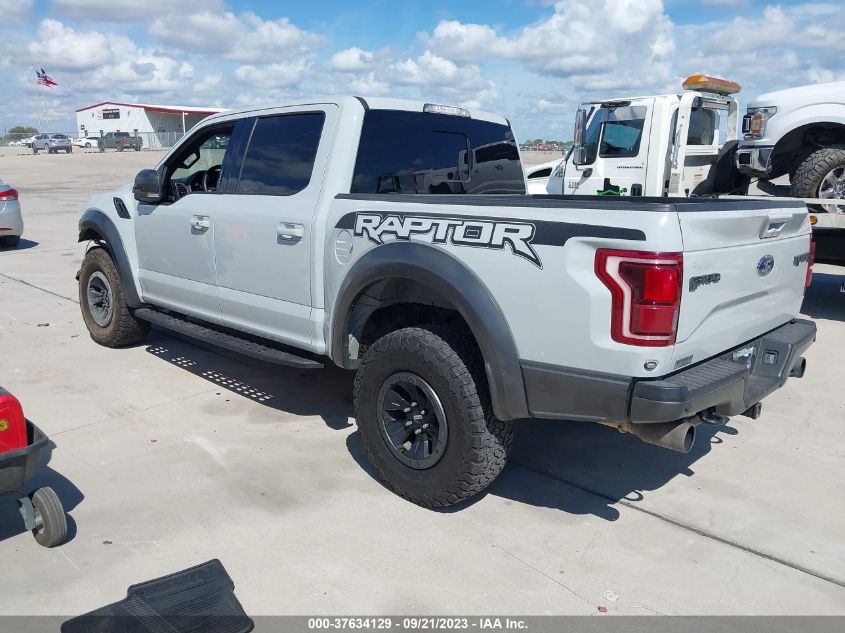 2017 FORD F-150 RAPTOR - 1FTFW1RGXHFA25625