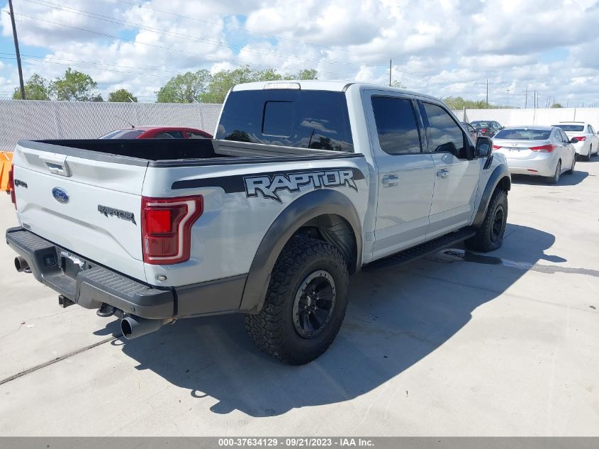 2017 FORD F-150 RAPTOR - 1FTFW1RGXHFA25625