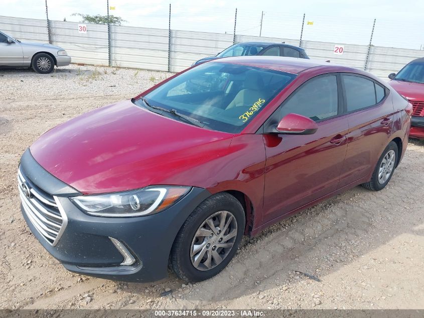 2017 HYUNDAI ELANTRA SE - KMHD74LF7HU172255