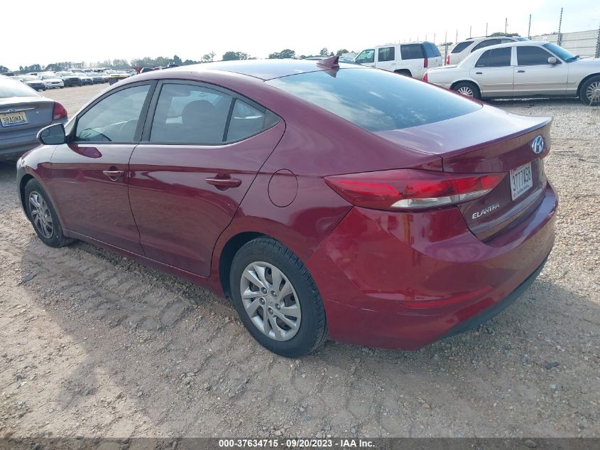 2017 HYUNDAI ELANTRA SE - KMHD74LF7HU172255