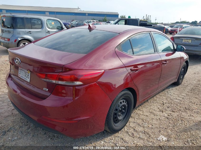 2017 HYUNDAI ELANTRA SE - KMHD74LF7HU172255