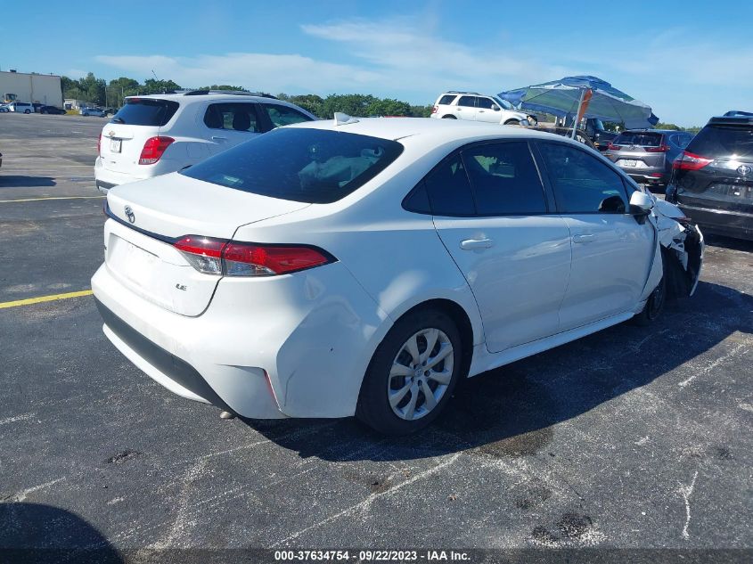 VIN 5YFEPMAE5MP154489 2021 TOYOTA COROLLA LE