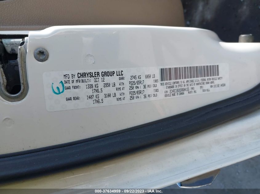 2013 CHRYSLER TOWN & COUNTRY TOURING - 2C4RC1BG9DR604155