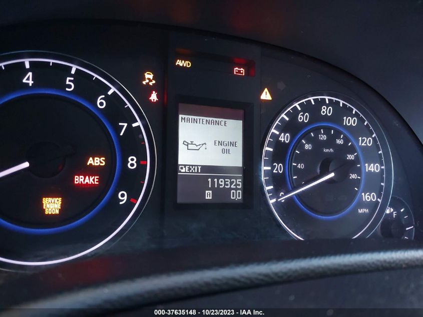 2013 INFINITI G37X JN1CV6AR0DM752605