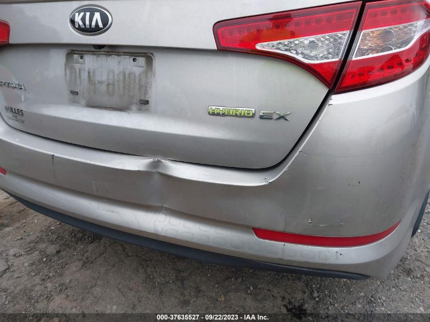 2013 KIA OPTIMA HYBRID EX - KNAGM4AD8D5057287
