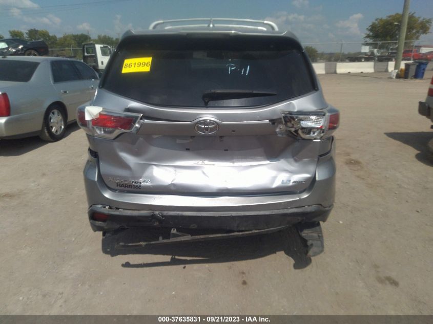 2016 TOYOTA HIGHLANDER LE/LE PLUS - 5TDBKRFH1GS333819