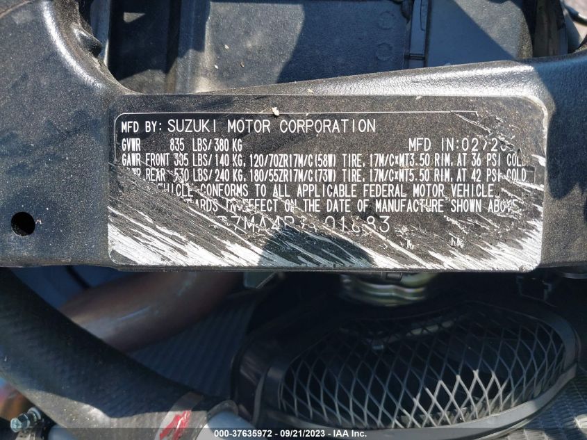 2023 SUZUKI GSX-R750 - JS1GR7MA4P7101683