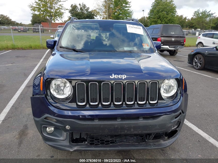 VIN ZACCJBBB2HPF43876 2017 JEEP RENEGADE LATITUDE