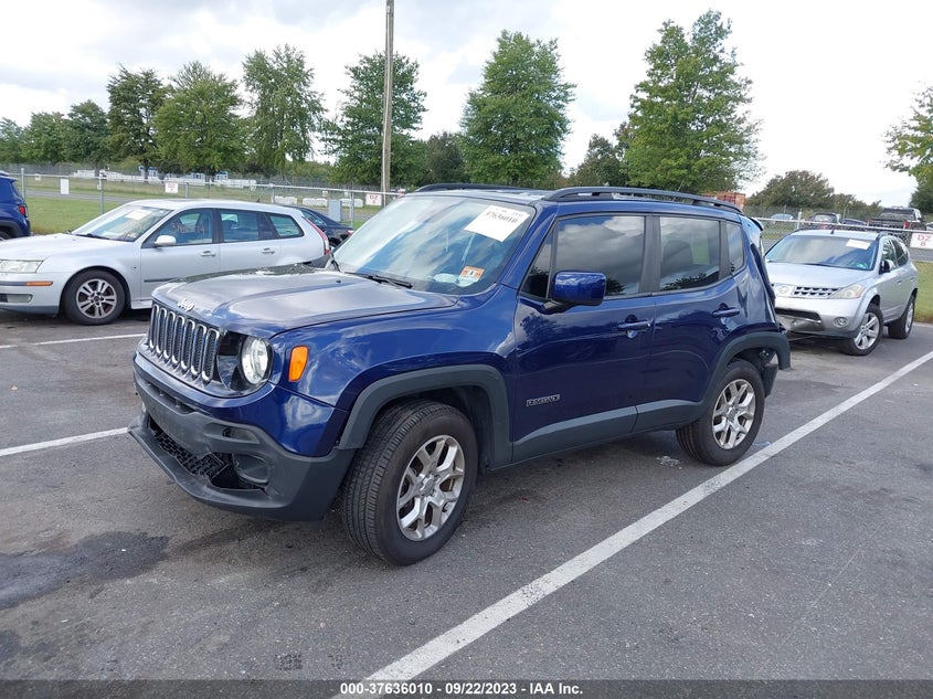 VIN ZACCJBBB2HPF43876 2017 JEEP RENEGADE LATITUDE