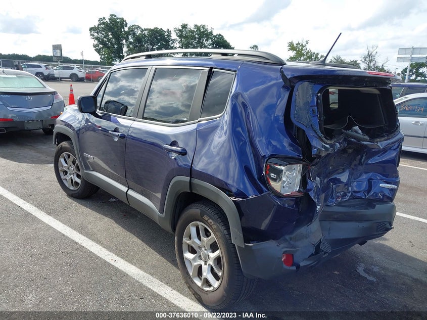VIN ZACCJBBB2HPF43876 2017 JEEP RENEGADE LATITUDE