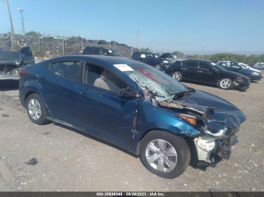 2016 HYUNDAI ELANTRA SE - KMHDH4AE2GU652418