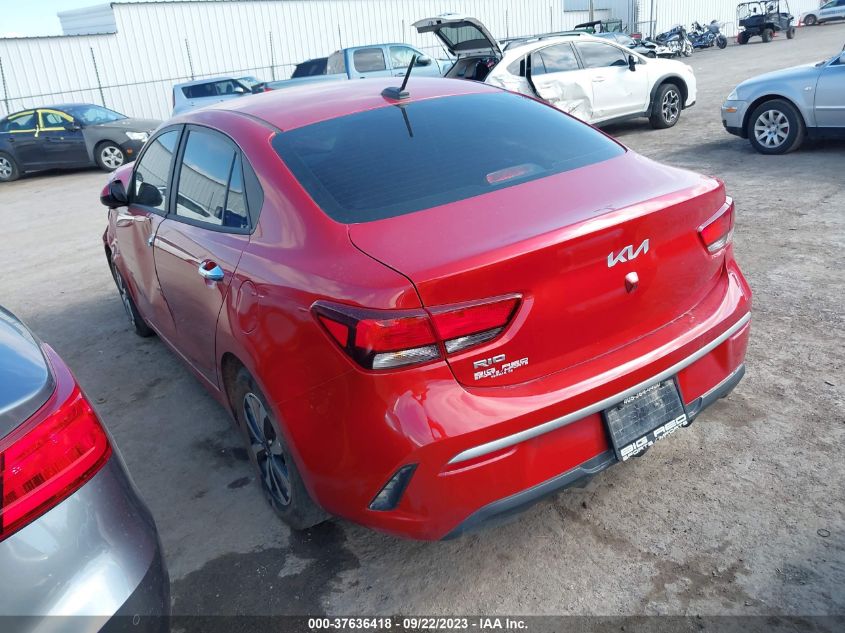 2022 KIA RIO S - 3KPA24ADXNE455086