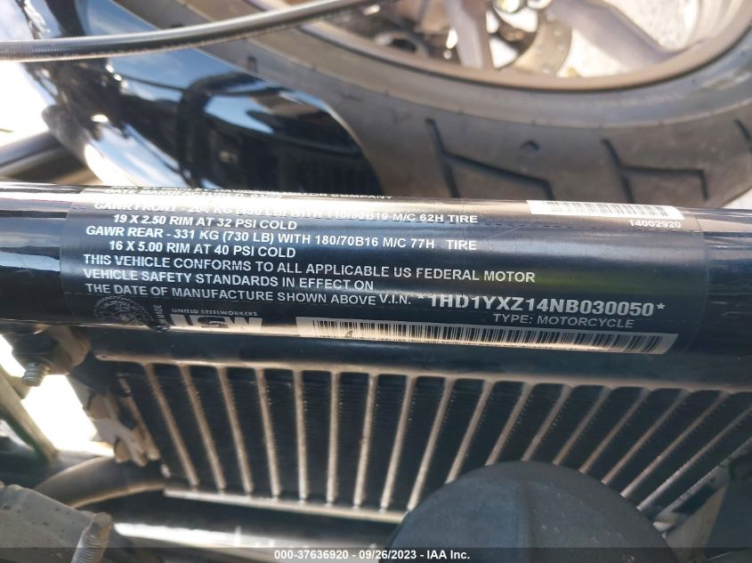 2022 HARLEY-DAVIDSON FXLRST 1HD1YXZ14NB030050