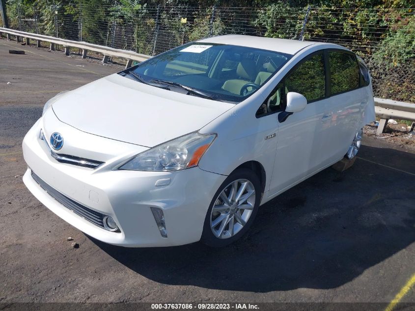 2013 TOYOTA PRIUS V TWO/THREE/FIVE - JTDZN3EUXD3212107