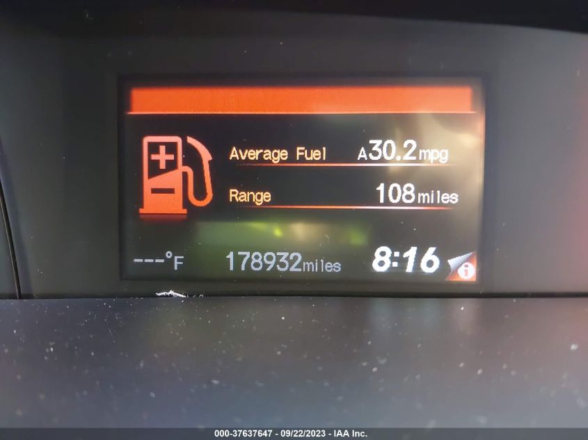 2013 HONDA CIVIC CPE EX - 2HGFG3B8XDH538322