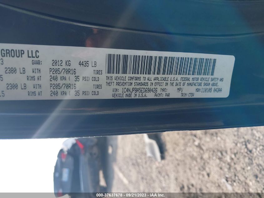 2014 JEEP PATRIOT SPORT - 1C4NJPBA5ED690426