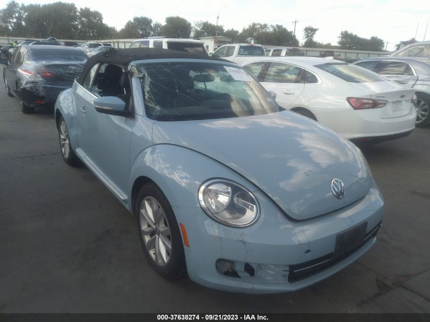 2013 VOLKSWAGEN BEETLE CONVERTIBLE 2.0L TDI 3VW5L7AT8DM815917