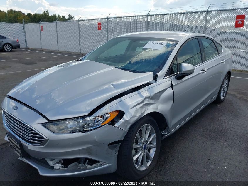 2017 FORD FUSION SE - 3FA6P0H70HR396522