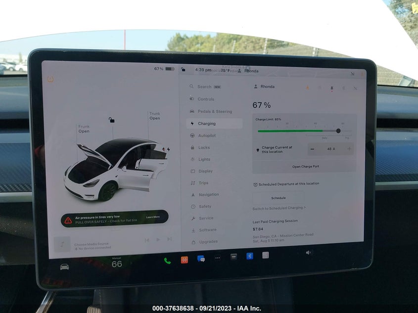 VIN 5YJYGDEE2MF153013 2021 TESLA MODEL Y LONG RANGE