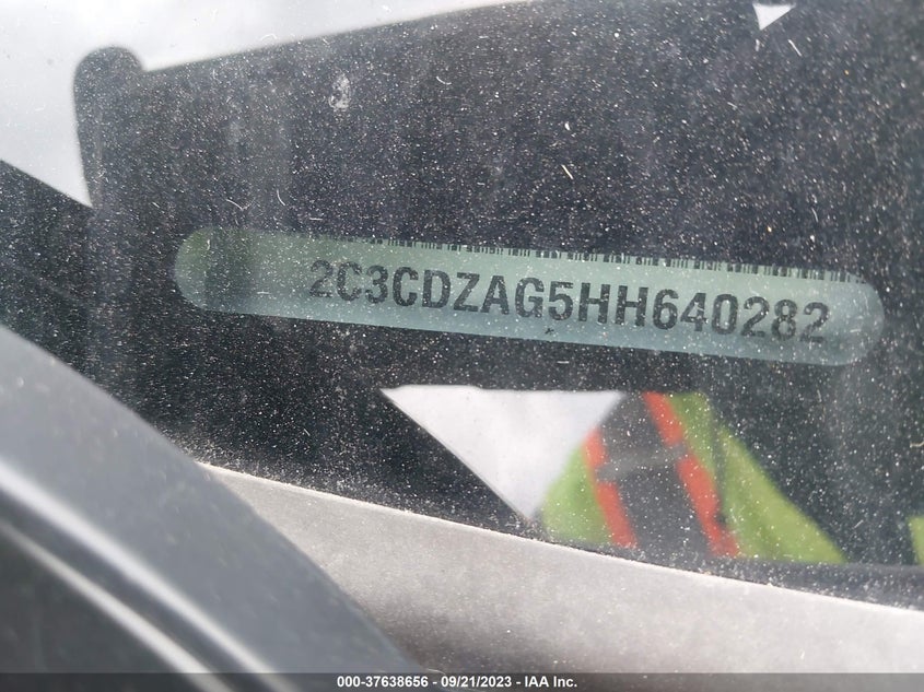 VIN 2C3CDZAG5HH640282 2017 DODGE CHALLENGER SXT