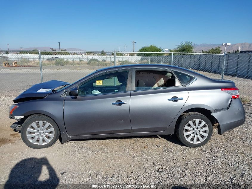 2015 NISSAN SENTRA S - 3N1AB7AP8FY342378
