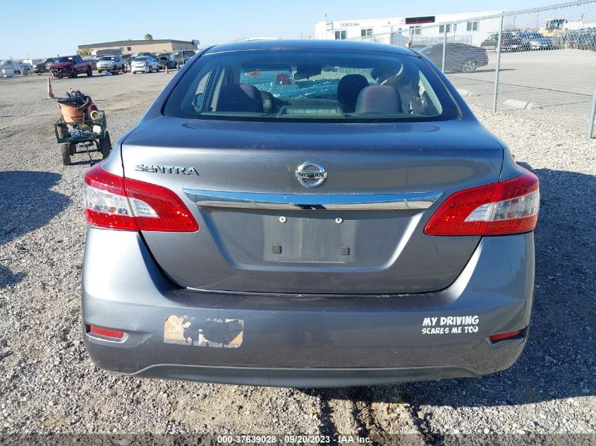 2015 NISSAN SENTRA S - 3N1AB7AP8FY342378