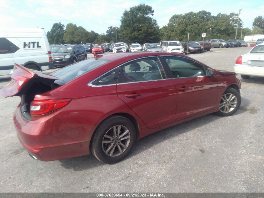 2015 HYUNDAI SONATA 2.4L SE - 5NPE24AF4FH092624