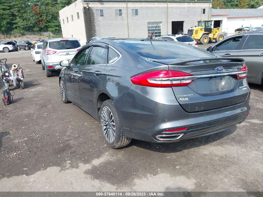 2017 FORD FUSION TITANIUM - 3FA6P0K94HR130222