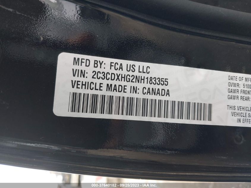 2022 DODGE CHARGER GT - 2C3CDXHG2NH183355