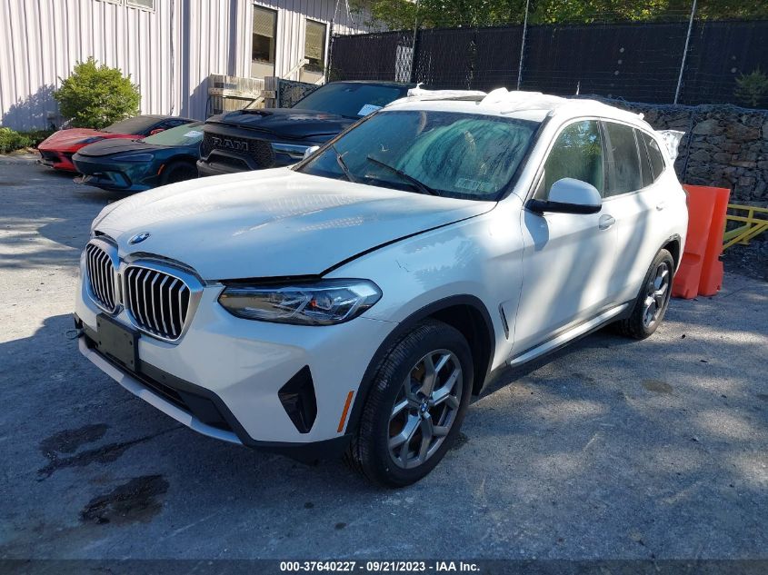 2022 BMW X3 XDRIVE30I - 5UX53DP02N9M92638