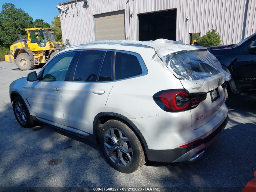 2022 BMW X3 XDRIVE30I - 5UX53DP02N9M92638
