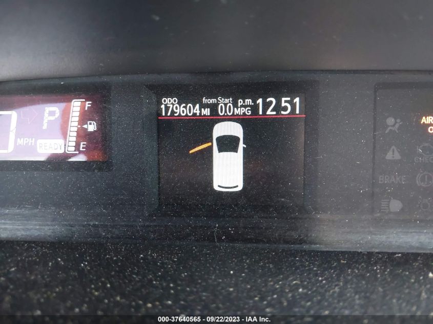 2016 TOYOTA PRIUS C ONE/TWO/THREE/FOUR - JTDKDTB30G1121671