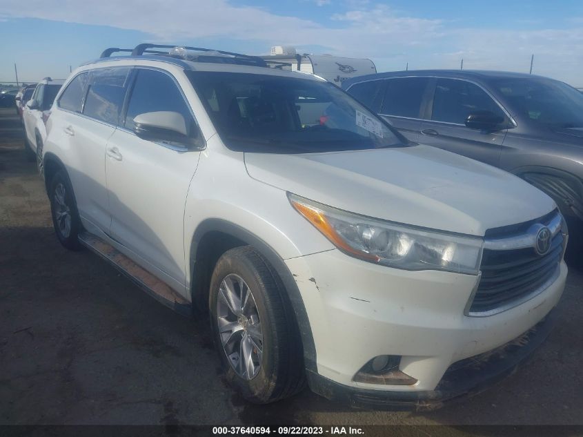 2015 TOYOTA HIGHLANDER LIMITED/LTD PLATINUM - 5TDYKRFHXFS119923