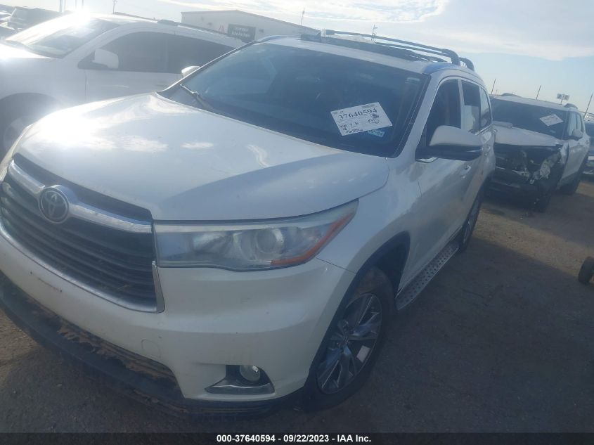 2015 TOYOTA HIGHLANDER LIMITED/LTD PLATINUM - 5TDYKRFHXFS119923