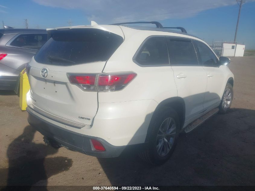 2015 TOYOTA HIGHLANDER LIMITED/LTD PLATINUM - 5TDYKRFHXFS119923