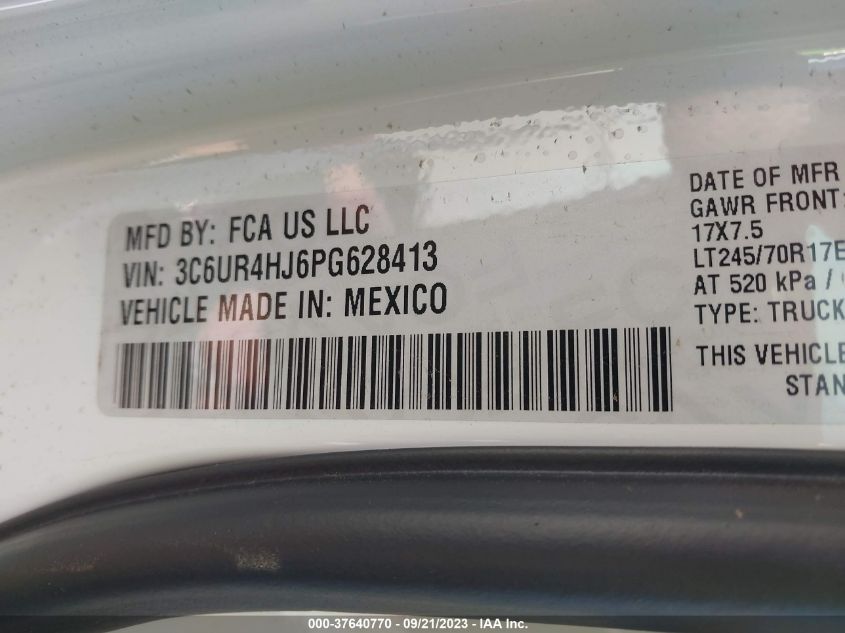 2023 RAM 2500 TRADESMAN - 3C6UR4HJ6PG628413