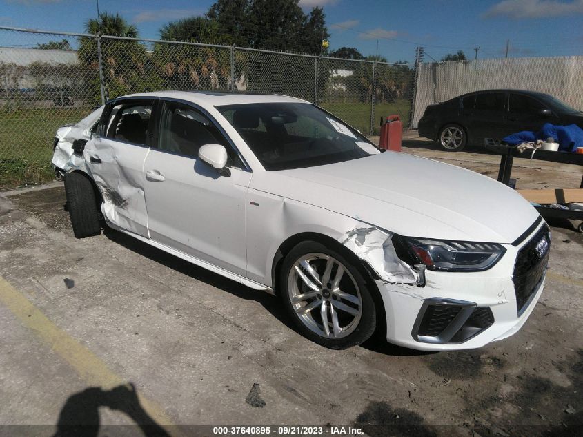 WAUEAAF46NN015094 AUDI A4 SEDAN S LINE PREMIUM PLUS 2022