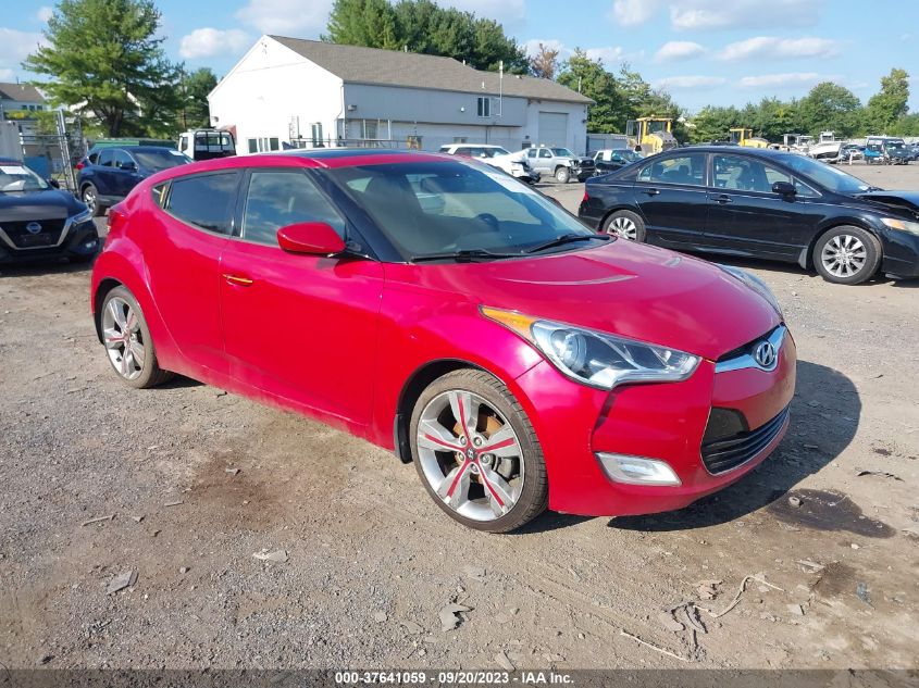 2013 HYUNDAI VELOSTER W/BLACK INT - KMHTC6AD8DU098942