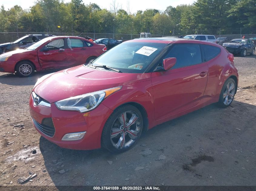 2013 HYUNDAI VELOSTER W/BLACK INT - KMHTC6AD8DU098942