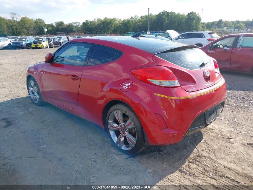 2013 HYUNDAI VELOSTER W/BLACK INT - KMHTC6AD8DU098942