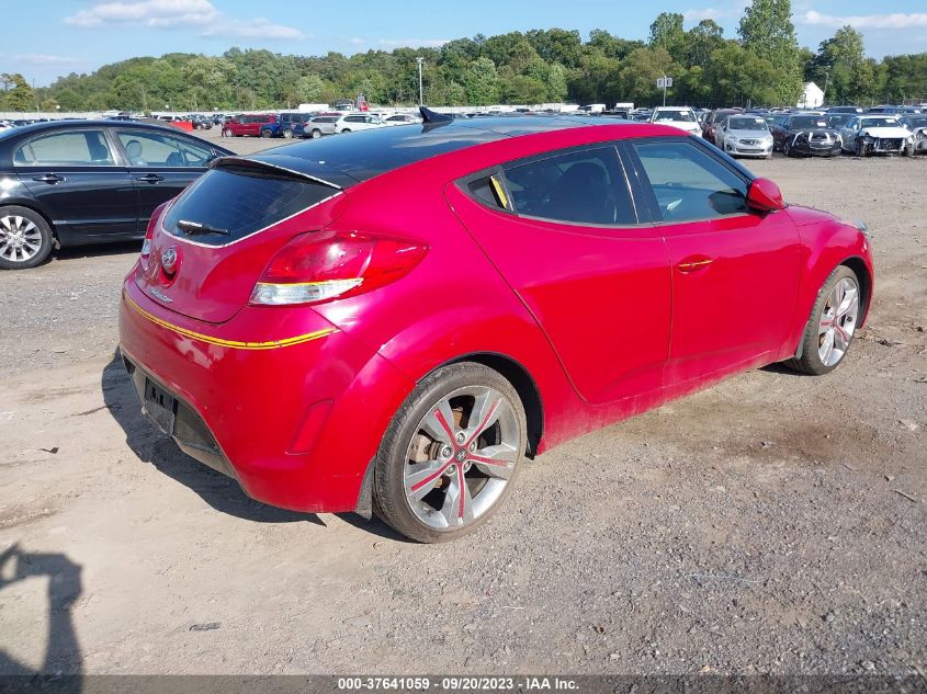 2013 HYUNDAI VELOSTER W/BLACK INT - KMHTC6AD8DU098942