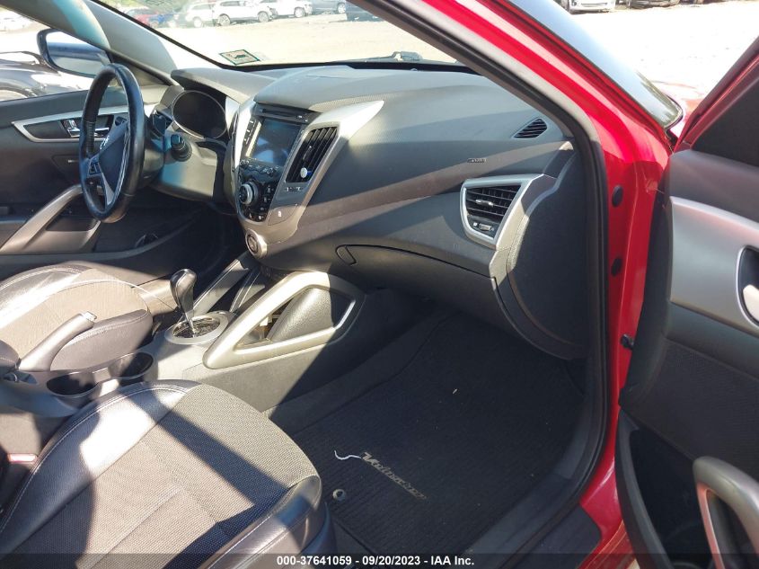 2013 HYUNDAI VELOSTER W/BLACK INT - KMHTC6AD8DU098942