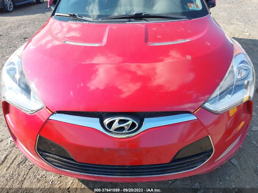 2013 HYUNDAI VELOSTER W/BLACK INT - KMHTC6AD8DU098942