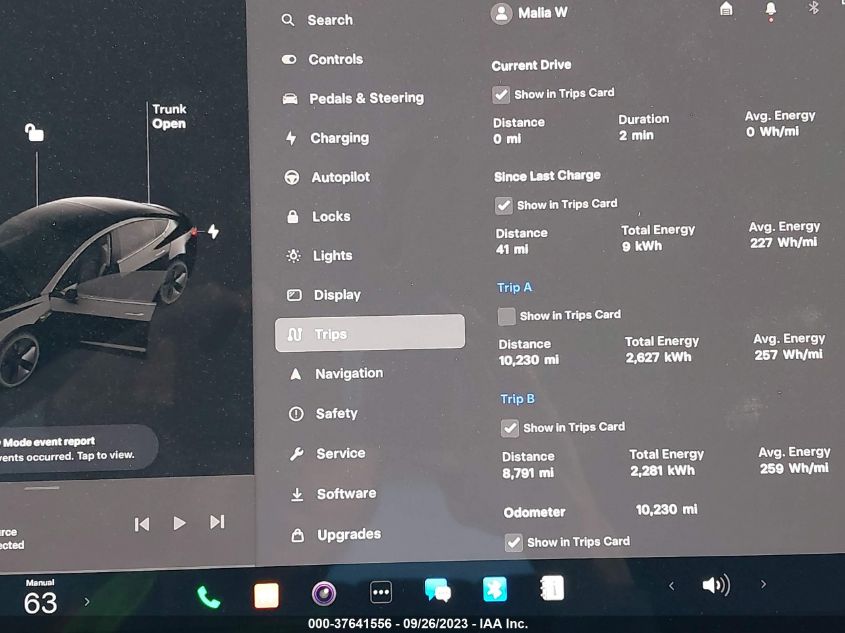 2023 TESLA MODEL 3 - 5YJ3E1EA5PF554457