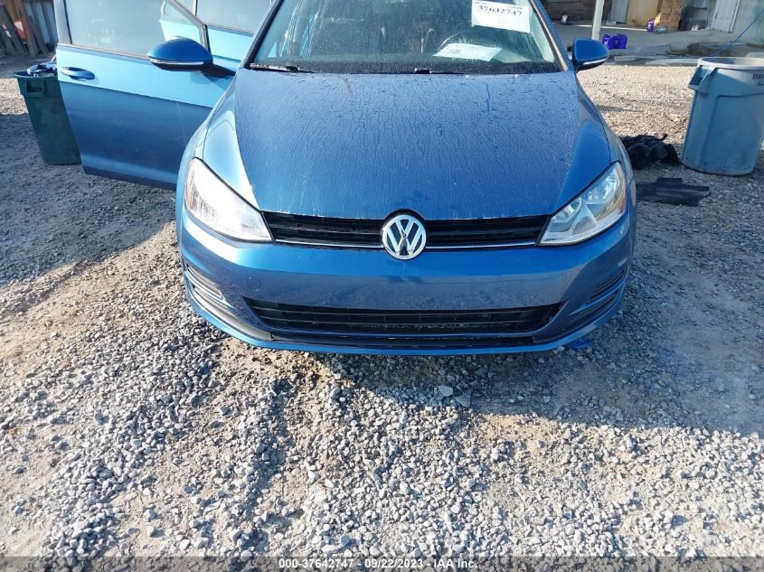 2015 VOLKSWAGEN GOLF TSI S W/SUNROOF - 3VW217AU9FM029743