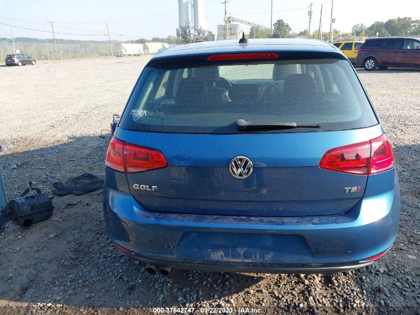 2015 VOLKSWAGEN GOLF TSI S W/SUNROOF - 3VW217AU9FM029743
