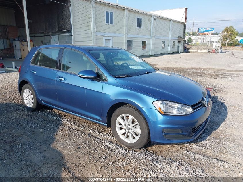 2015 VOLKSWAGEN GOLF TSI S W/SUNROOF - 3VW217AU9FM029743